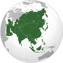 Mapa Azji